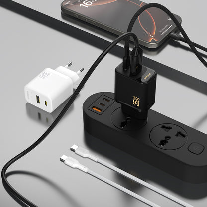 Dudao A27 MaxC 35W Wall Charger + USB-C Cable - White_8