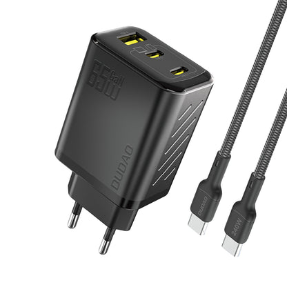 Dudao A29C 65W GaN Wall Charger + USB-C Cable - Black_0