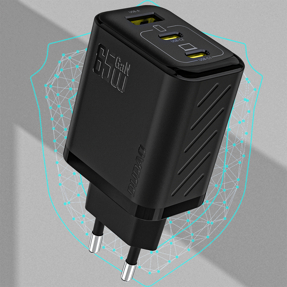 Dudao A29C 65W GaN Wall Charger + USB-C Cable - Black_4