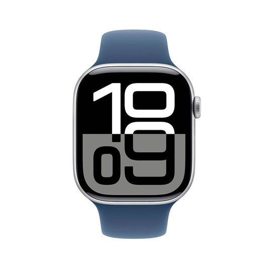 Apple Watch Series 10 / GPS / 46mm / Caixa de Alumínio / Correia Deportiva Azul Denim M/L