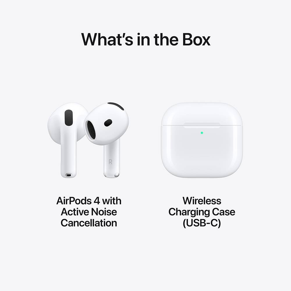 AirPods 4 / Cancellazione attiva del rumore / Cor: Branco / Marca: Apple