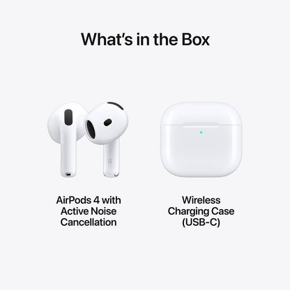 AirPods 4 / Cancellazione attiva del rumore / Cor: Branco / Marca: Apple