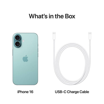 Apple iPhone 16 6.1" SIM Doble iOS 18 5G USB Tipo C 256 GB Verde Azulado / Smartphone Apple
