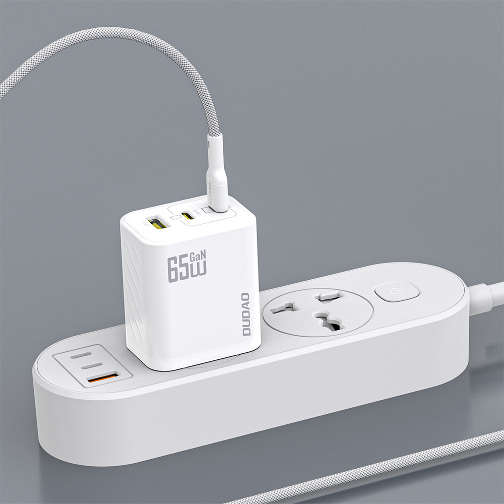 Dudao A29C 65W GaN Wall Charger + USB-C Cable - White_4
