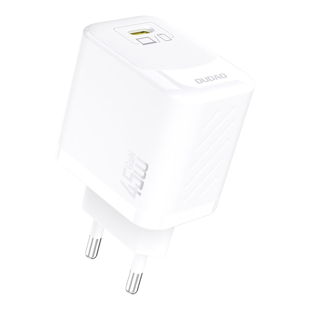 Dudao A28C 45W GaN Wall Charger + USB-C Cable - White_1