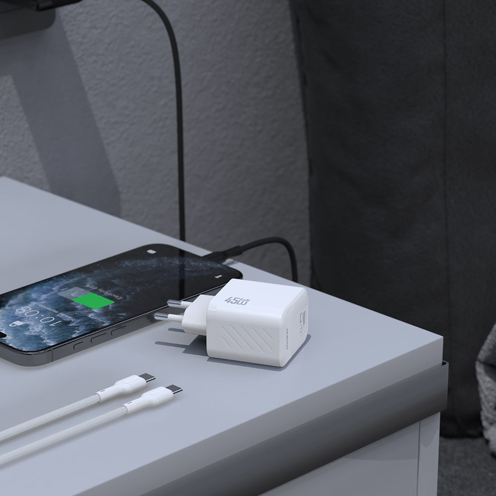 Dudao A28C 45W GaN Wall Charger + USB-C Cable - Black_5