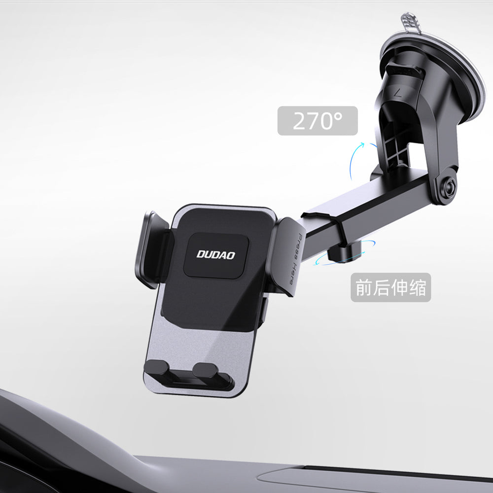 Dudao F8Max+ car holder for dashboard or windshield - black_10