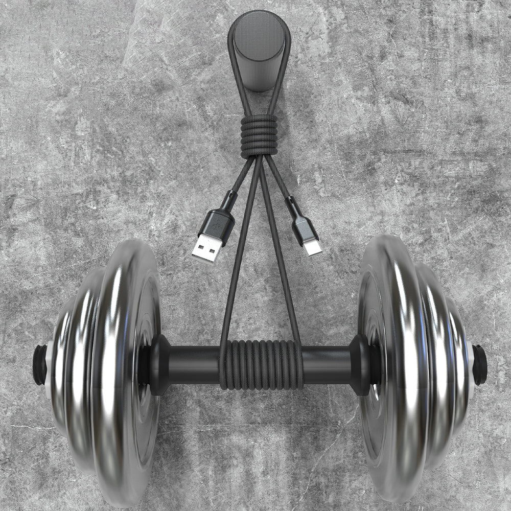 Dudao L9T 5A USB-A - USB-C Cable 1m - Black_1