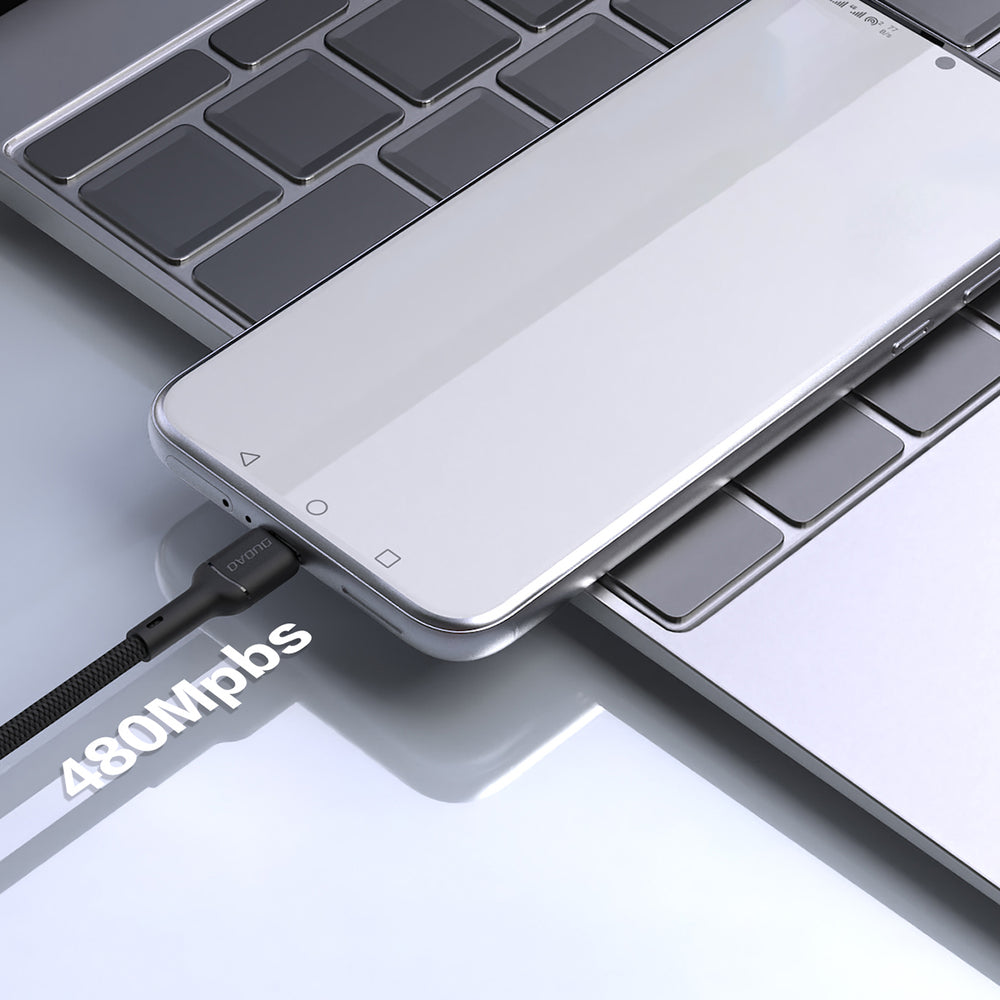 Dudao L9T 5A USB-A - USB-C Cable 1m - Black_2