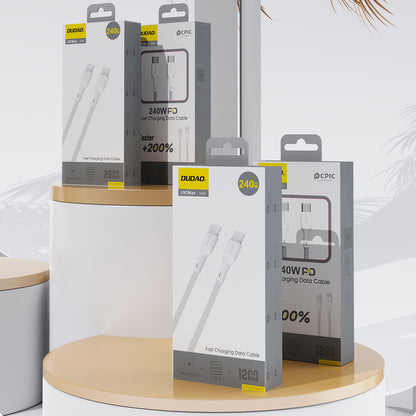 Dudao L9C Max 240W PD USB-C - USB-C 2m Cable - White_5