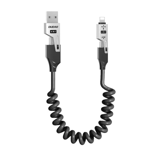 Dudao L20 Pro 4-in-1 USB-A / USB-C - Lightning / USB-C Cable - Black_0