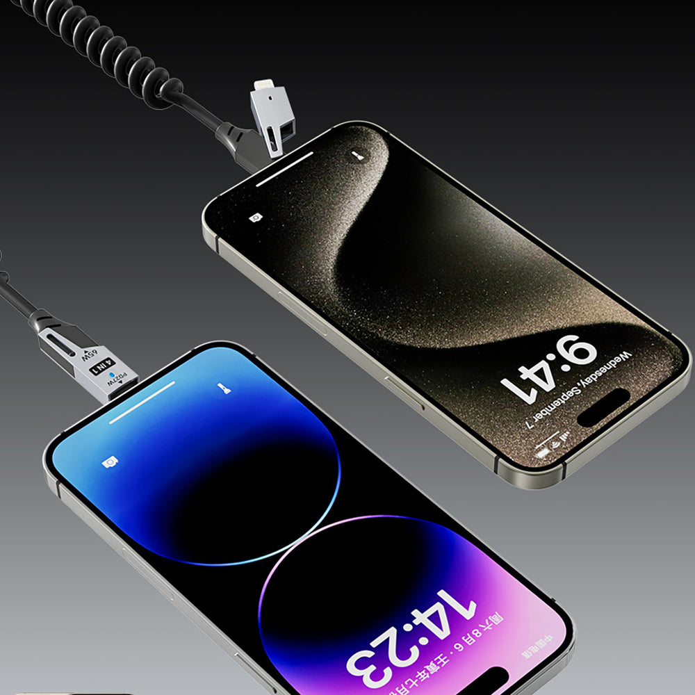 Dudao L20 Pro 4-in-1 USB-A / USB-C - Lightning / USB-C Cable - Black_6
