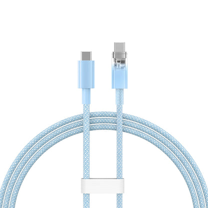 Baseus Explorer 100W USB-C - USB-C Cable with Intelligent Temperature Sensor 1m - Blue_1