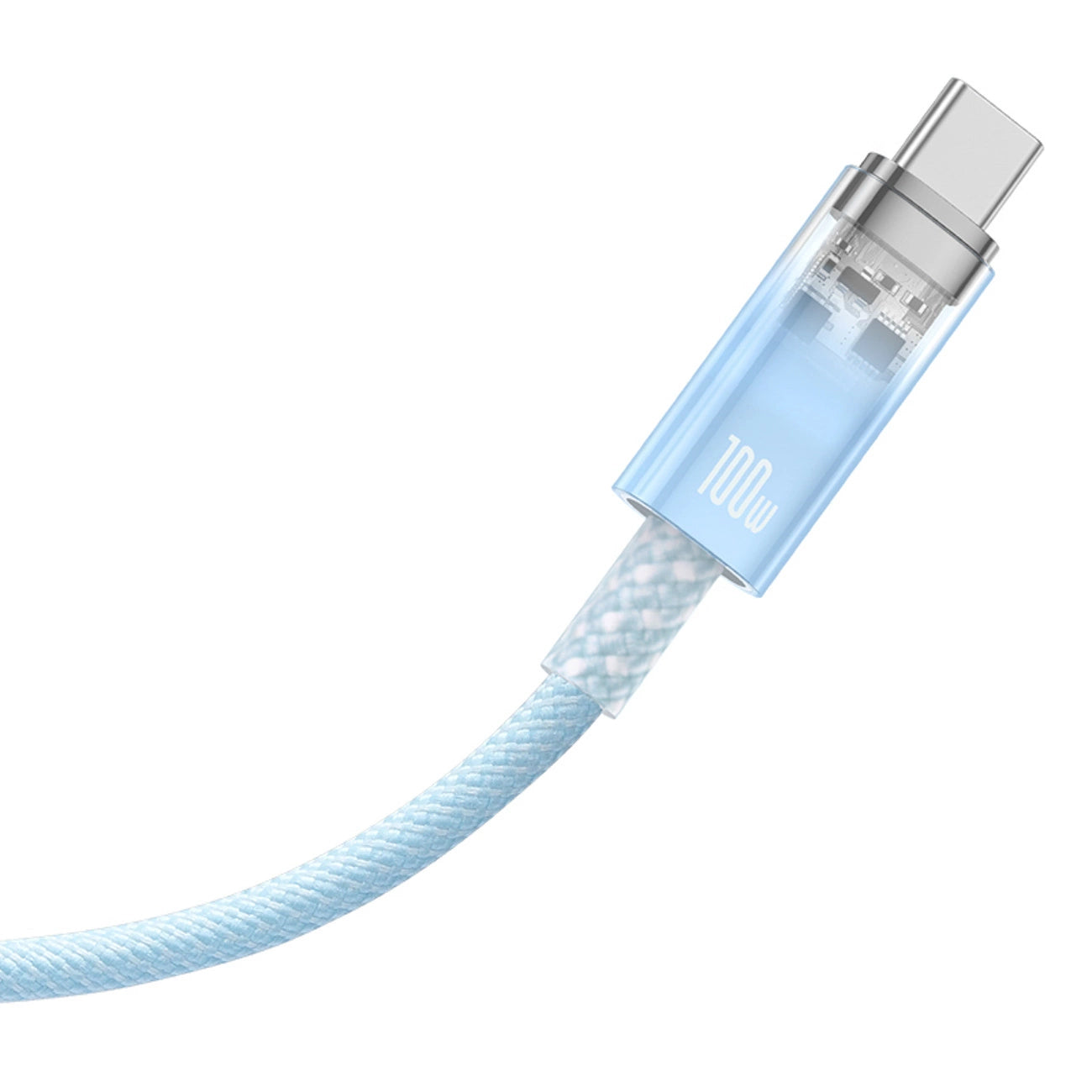 Baseus Explorer 100W USB-C - USB-C Cable with Intelligent Temperature Sensor 1m - Blue_2