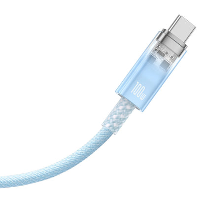 Baseus Explorer 100W USB-C - USB-C Cable with Intelligent Temperature Sensor 1m - Blue_2
