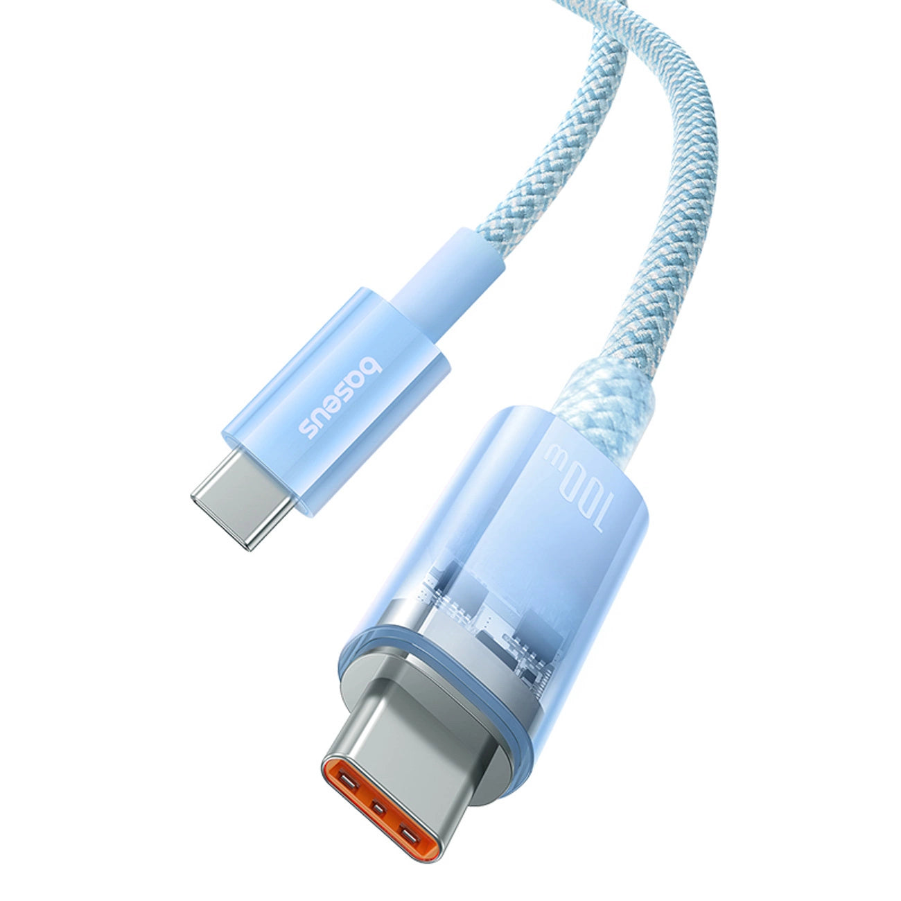 Baseus Explorer 100W USB-C - USB-C Cable with Intelligent Temperature Sensor 1m - Blue_5