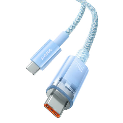 Baseus Explorer 100W USB-C - USB-C Cable with Intelligent Temperature Sensor 1m - Blue_5