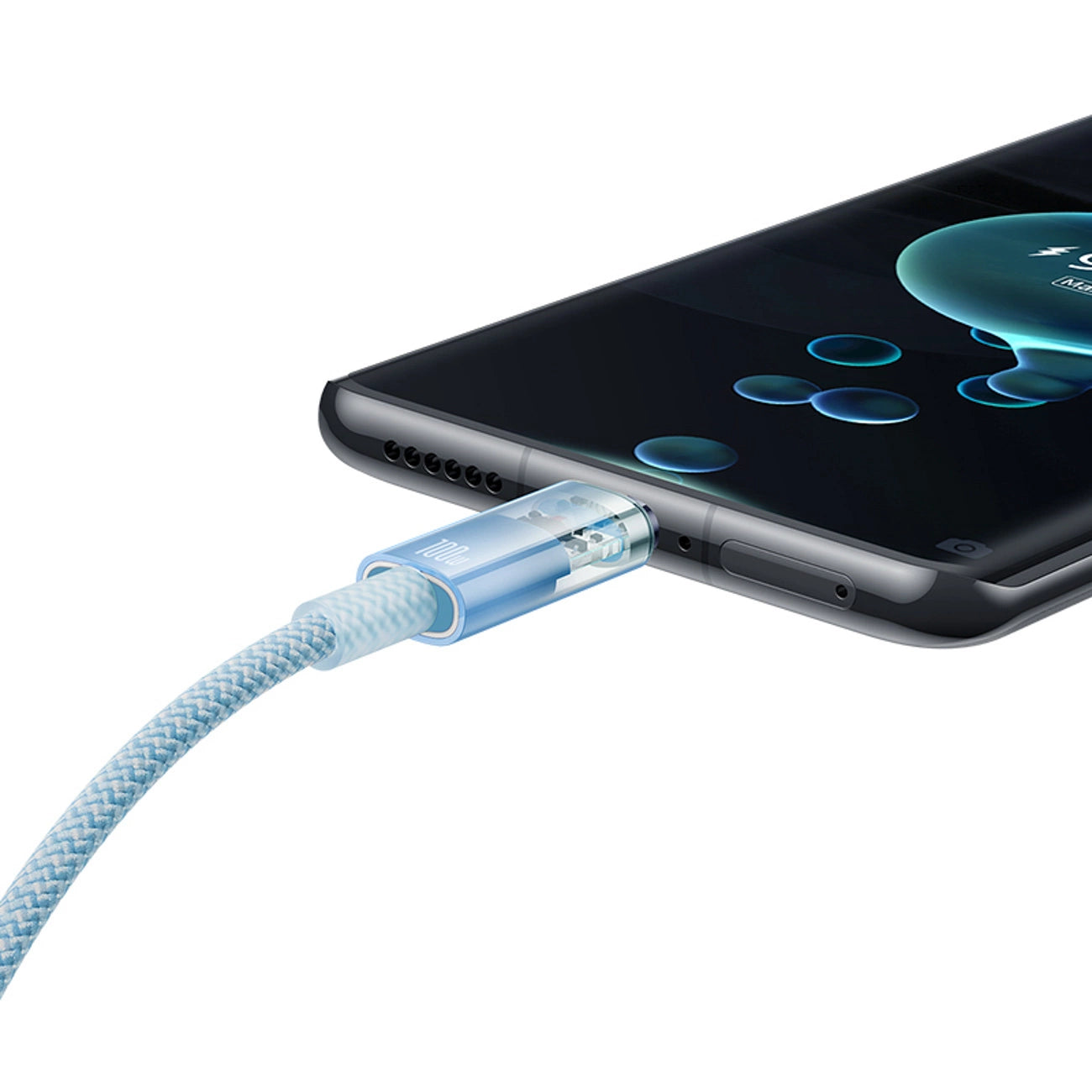 Baseus Explorer 100W USB-C - USB-C Cable with Intelligent Temperature Sensor 1m - Blue_6