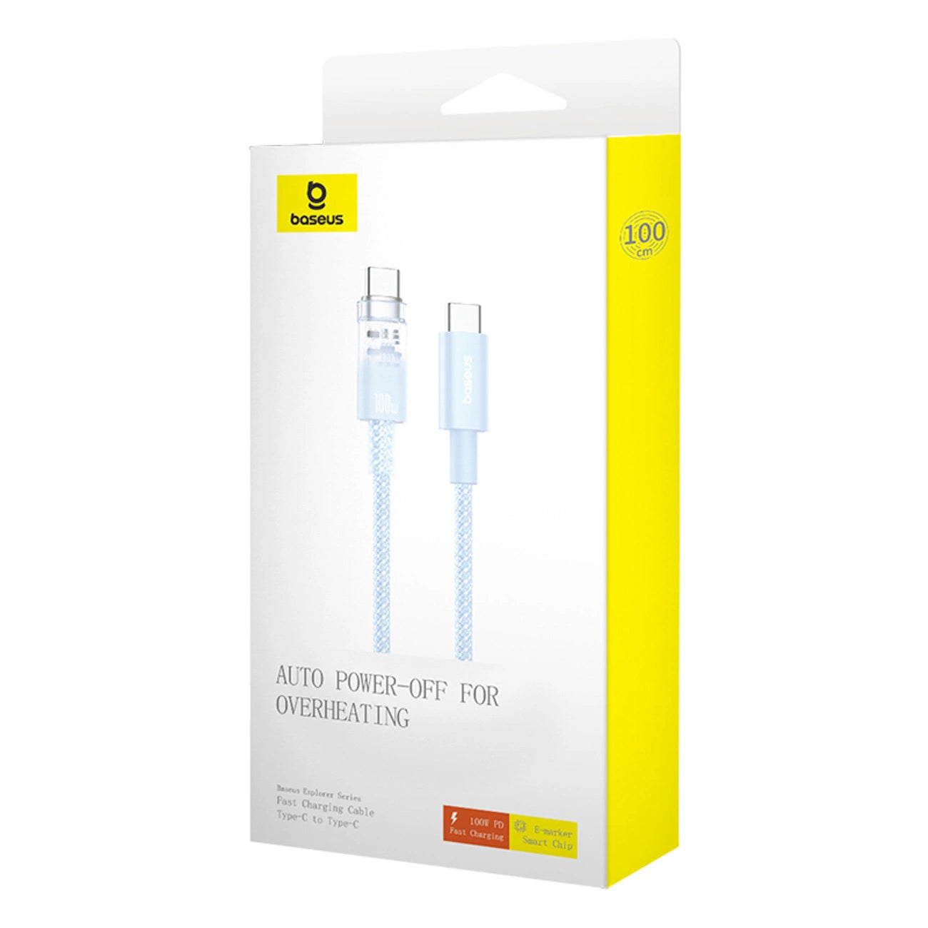 Baseus Explorer 100W USB-C - USB-C Cable with Intelligent Temperature Sensor 1m - Blue_7