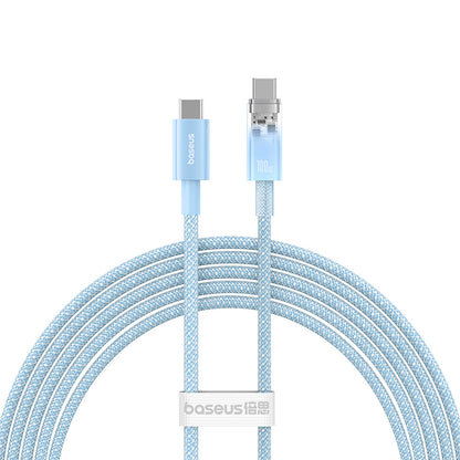 Baseus Explorer 100W USB-C - USB-C Cable with Intelligent Temperature Sensor 2m - Blue_0