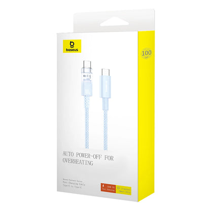 Baseus Explorer 100W USB-C - USB-C Cable with Intelligent Temperature Sensor 2m - Blue_7