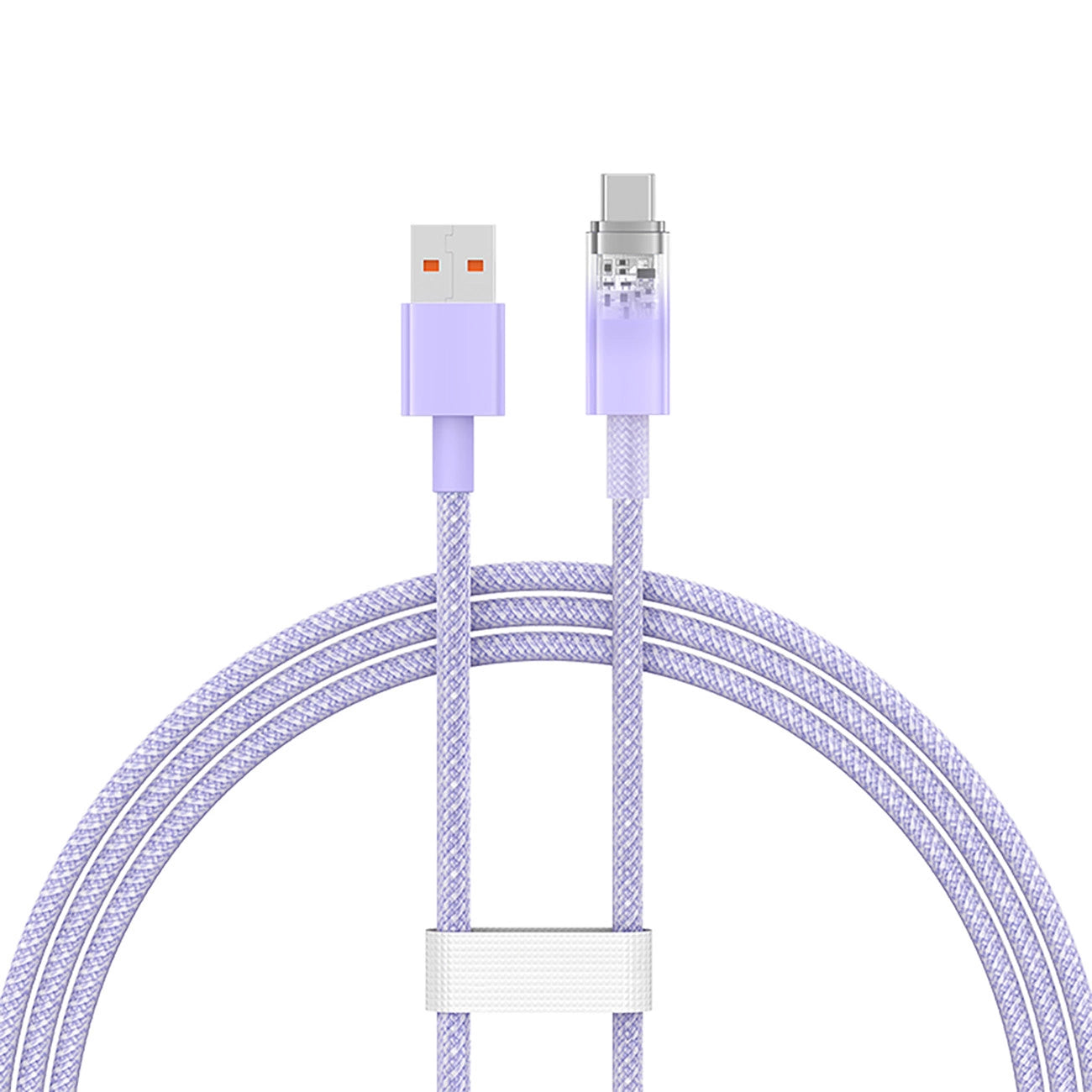 Baseus Explorer 100W USB-A - USB-C Cable with Intelligent Temperature Sensor 1m - Purple_1