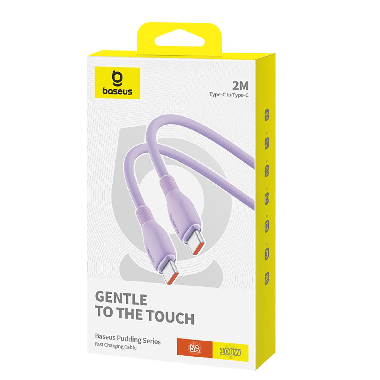 Baseus Pudding 100W USB-C - USB-C Cable 2m - Purple_10