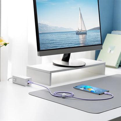Baseus Pudding 100W USB-A - USB-C Cable 2m - Purple_8