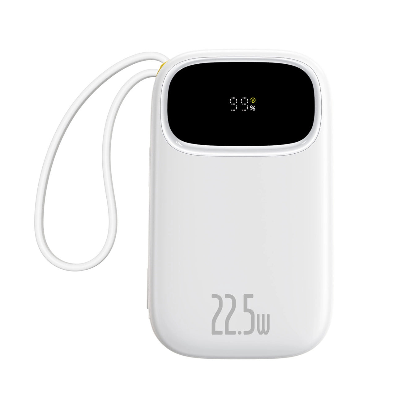 Baseus EnerFill FC31 20000mAh 22.5W Powerbank with Digital Display and 2 Built-in Cables (USB-C + Lightning) - White_2