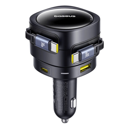 Baseus Enjoyment Max 90W Car Charger 2 x USB-C + USB-A + USB-C Cable - Black_1
