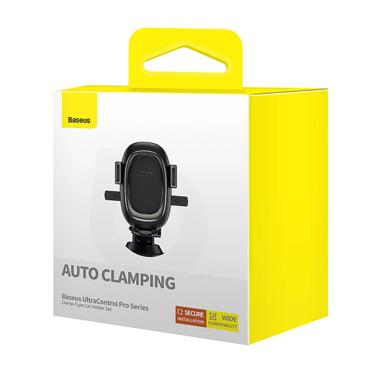 Baseus UltraControl Pro Clamp-on Car Holder with Suction Cup/Hook for Air Vent - Black_6