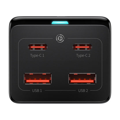 Baseus GaN3 Pro 100W EU Charging Station + 2 x USB-A + 2 x USB-C with 1m Cable Baseus Xiaobai USB-C 100W - Black_3