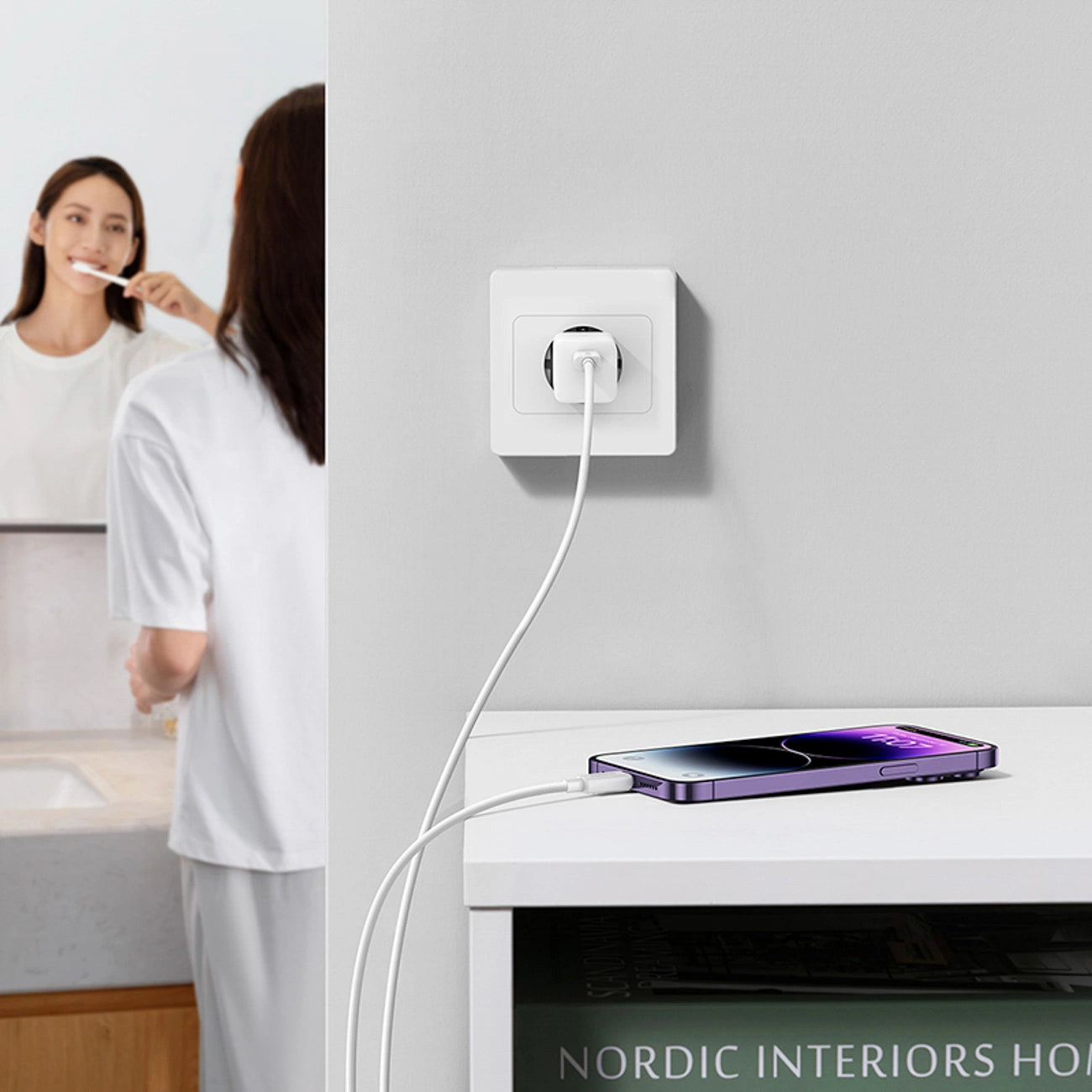 Baseus GaN5 30W USB-C Mini Wall Charger - White_9