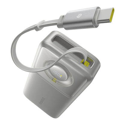 Baseus Free2Pull 20000mAh 65W Power Bank with Retractable USB-C Cable - Gray_2