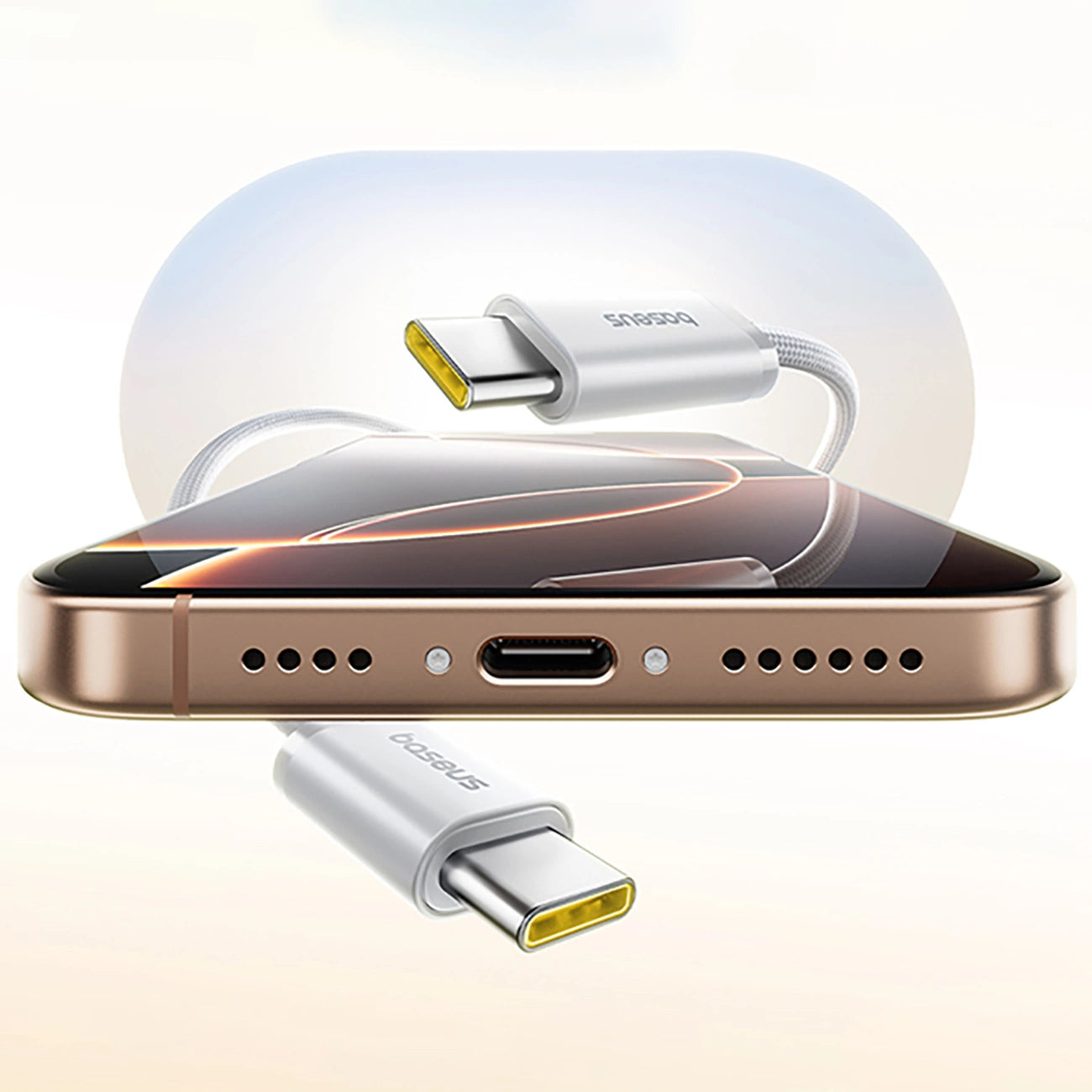 Baseus Dynamic 4 Pro 100W USB-C - USB-C Magnetic Cable 1m - White_4