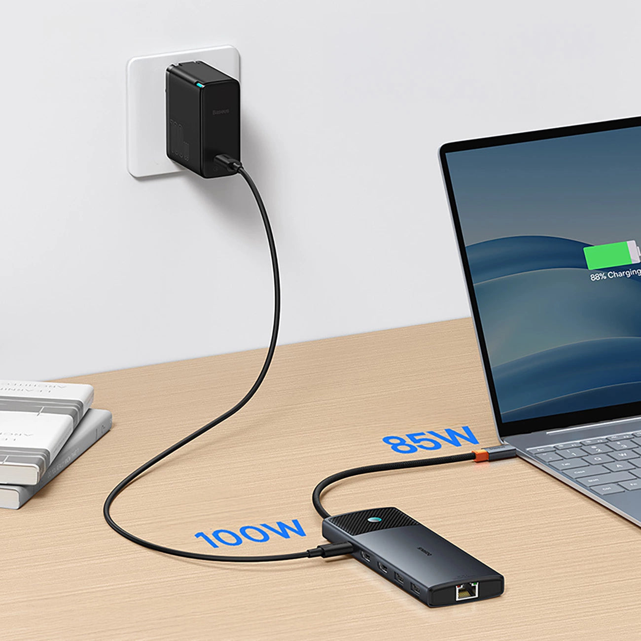 Baseus Metal Gleam II 10in1 HDMI USB-A USB-C RJ45 SD/TF Hub - Gray_13