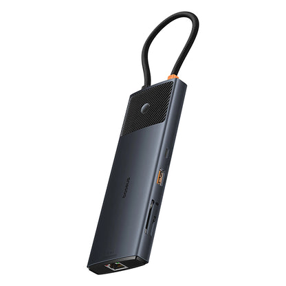 Baseus Metal Gleam II 10in1 HDMI USB-A USB-C RJ45 SD/TF Hub - Gray_5