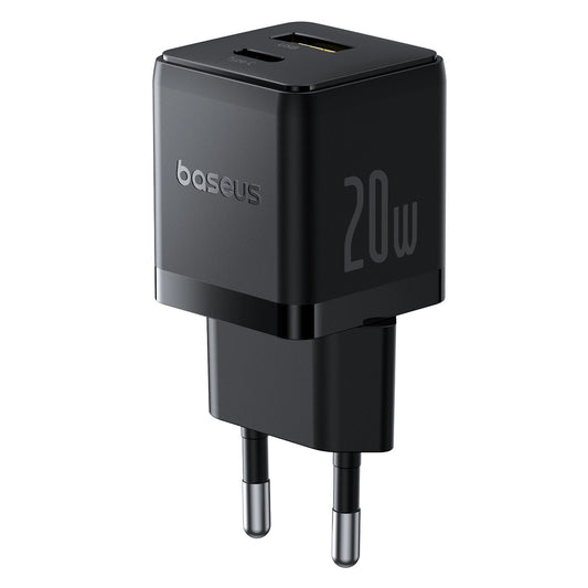 Carregador Baseus Palm USB e USB-C 20W EU / Preto / P10111608113-00_0