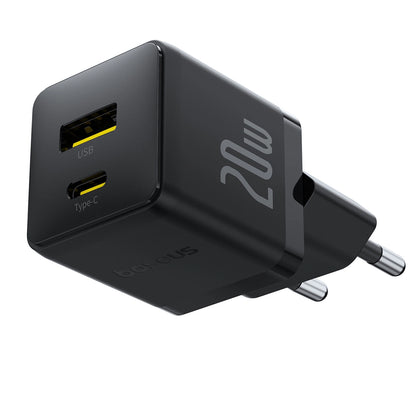 Carregador Baseus Palm USB e USB-C 20W EU / Preto / P10111608113-00_1