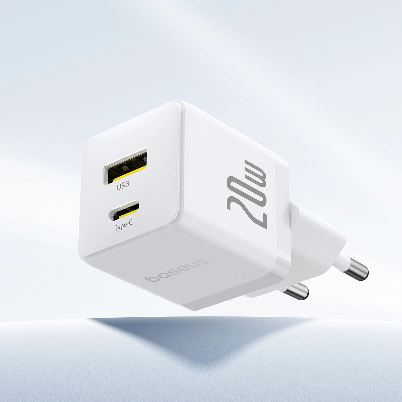 Baseus Palm 20W USB-C USB-A Wall Charger - White_4