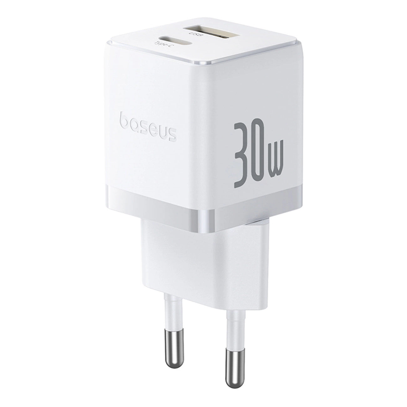 Baseus Palm 30W USB-C USB-A Wall Charger - White_0