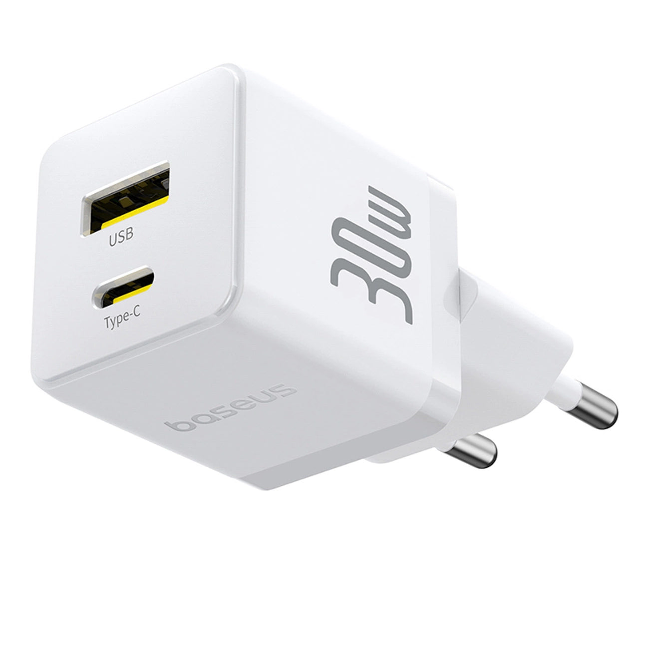 Baseus Palm 30W USB-C USB-A Wall Charger - White_3