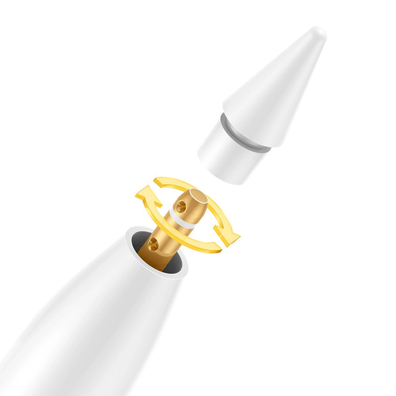 Baseus Smooth Writing 3 Active Stylus, Wired Rechargeable Stylus (Writing Angle Detection Version) - White_4