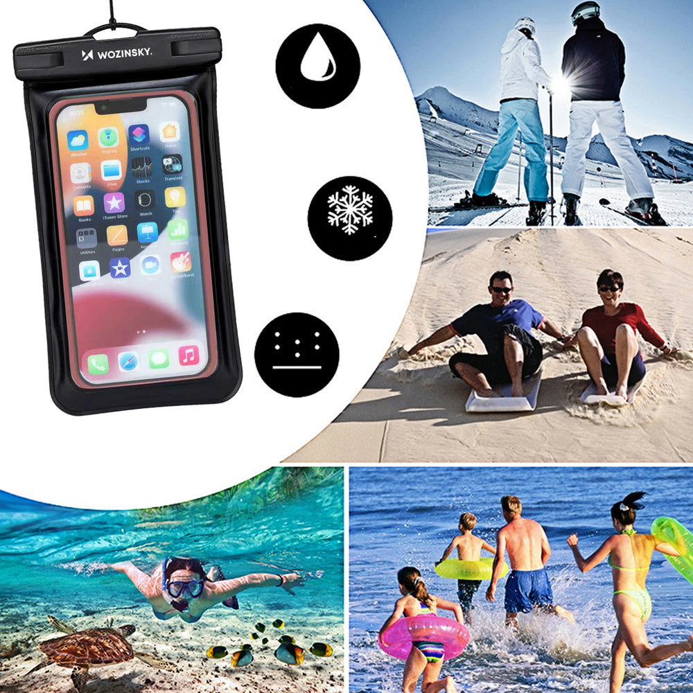 Wozinsky WWE-01 waterproof case with PVC armband - black_5