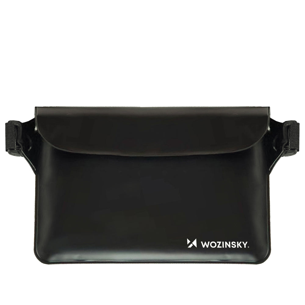 Wozinsky WWS-01 Waterproof PVC Waist Bag - Black_0