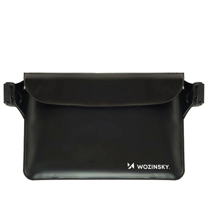 Wozinsky WWS-01 Waterproof PVC Waist Bag - Black_0