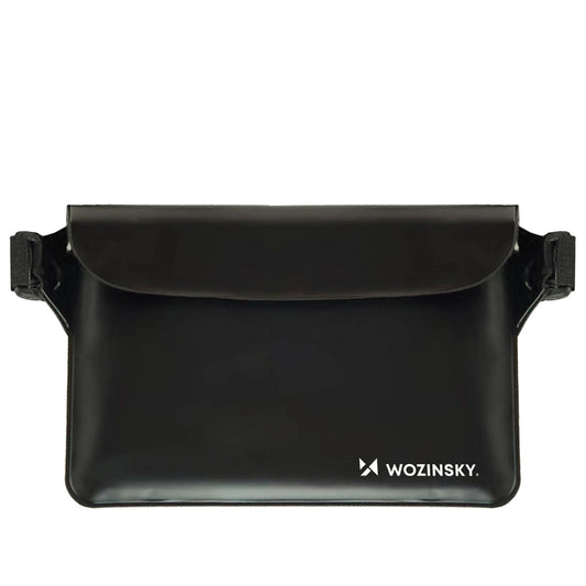 Wozinsky WWS-01 Waterproof PVC Waist Bag - Black_0