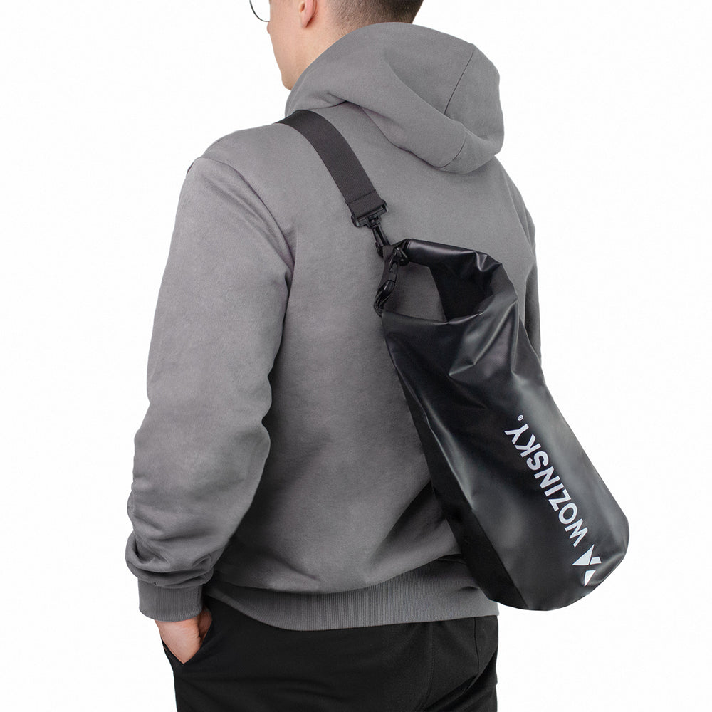 Wozinsky WWK-10 waterproof bag for sup kayak 10l - black_0