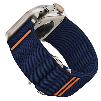 Tech-Protect Nylon Slip Strap for Apple Watch 44 / 45 / 46 / 49 mm - Navy Blue_2