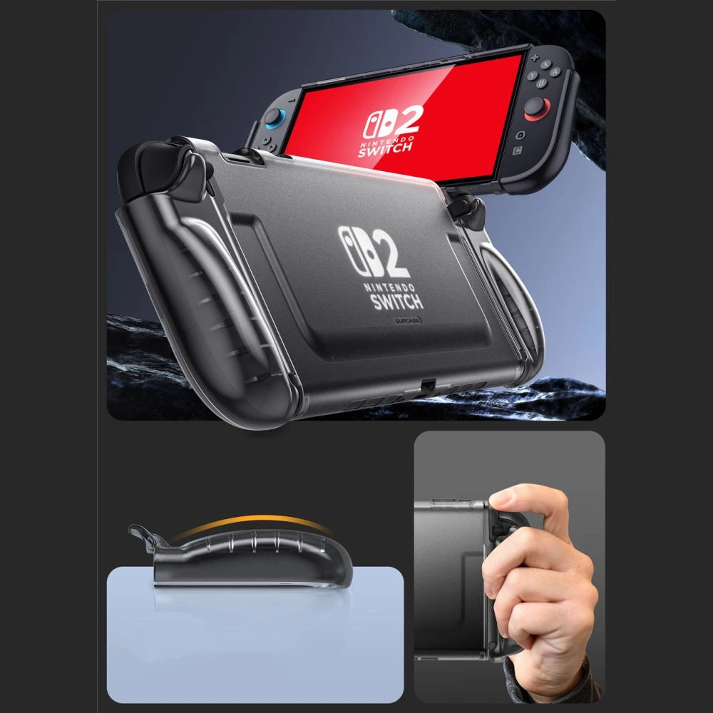 Supcase Crystal Case for Nintendo Switch 2 - Transparent Black_4